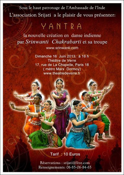 YANTRA ,  la nouvelle création en  danse indienne  par Srinwanti  Chakrabarti et sa troupe .  www.srinwanti.com