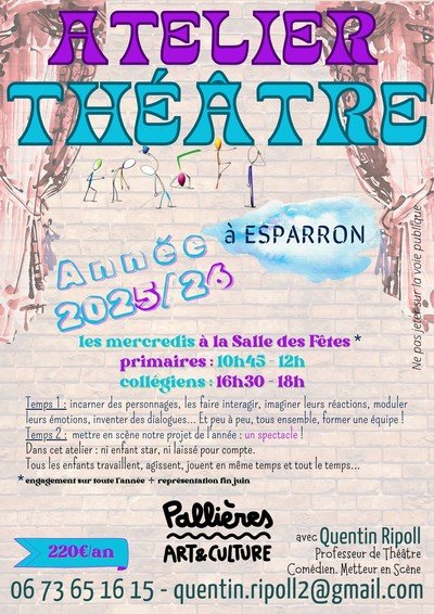 Asso Pallières Arts et Culture - Théâtre à Esparron !