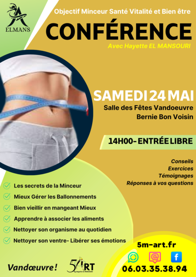 Cinquieme Art - CONFÉRENCE NUTRITION SANTÉ
