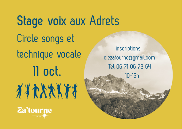 Stage voix, Circle songs et technique vocale
