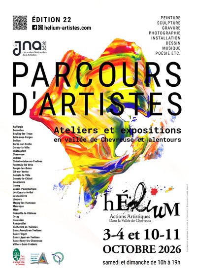 22e Parcours d'Artistes en vallée de Chevreuse 95 artistes 