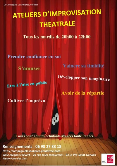 Compagnie les Baliprés - Cours d'improvisation théâtrale 