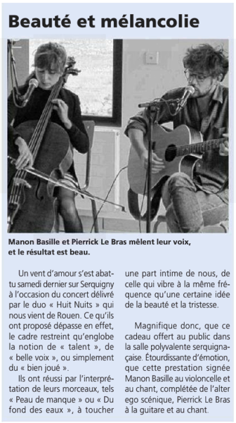 Huit Nuits - Concert chez l'habitant