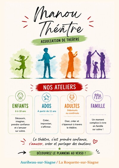MANOU Théâtre  - Ateliers de Théâtre 