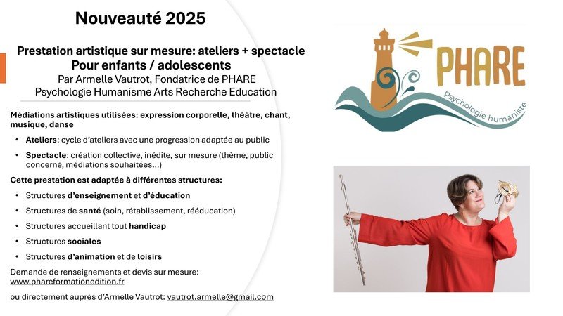 Armelle Vautrot - PHARE - Création ateliers + spectacle avec et pour enfants/ados