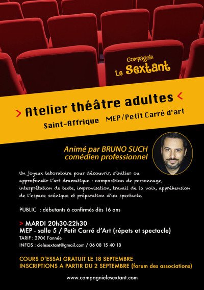 Compagnie le Sextant - Atelier théâtre adultes
