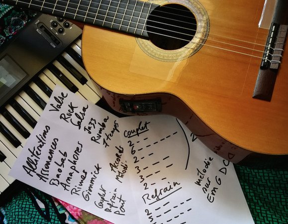 Atelier écriture de chanson Paroles et Musique