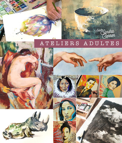 Ateliers Sandra Carron - COURS DESSIN PEINTURE 2026-2027 ENFANTS ET ADULTES CREMIEU