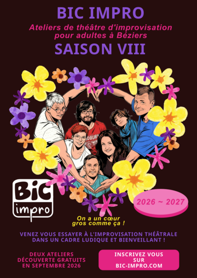 BIC impro - Ateliers de théâtre d'improvisation pour adultes à Béziers