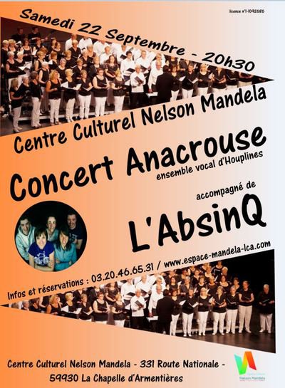 Chorale Anacrouse + l'absinQ en concert