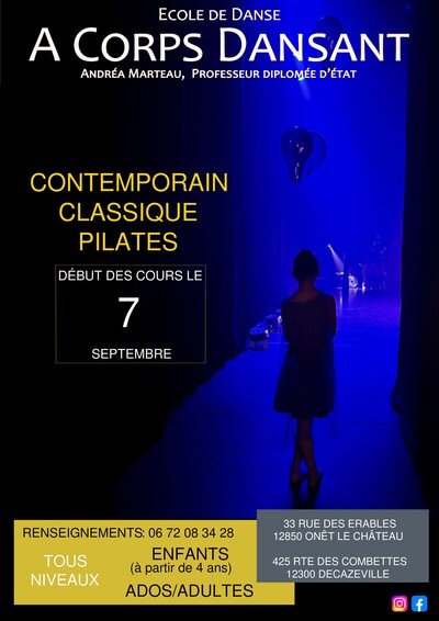 A Corps Dansant - Cours de danse Contemporaine et Classique