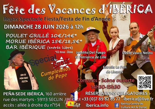 Fête de fin d'année Repas Spectacle Espagnol Flamenco Gypsy