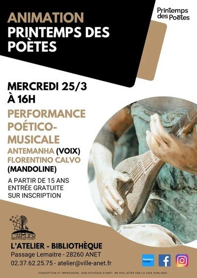 Printemps des poètes : performance poético-musicale
