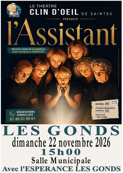 Théâtre comédie "L’Assistant"