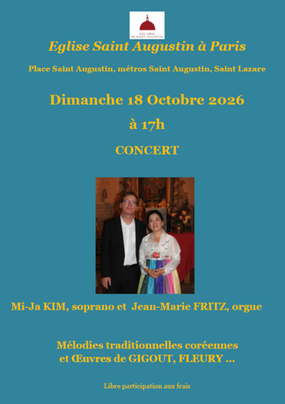 Voix et orgue à Saint-Augustin
