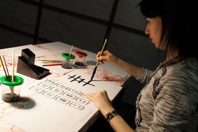 Atelier de calligraphie japonaise