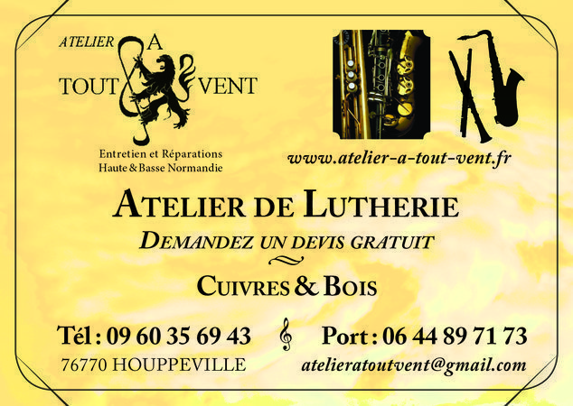 Atelier A Tout Vent  - REPARATION ET ENTRETIEN DES INSTRUMENTS DE MUSIQUE A VENT   