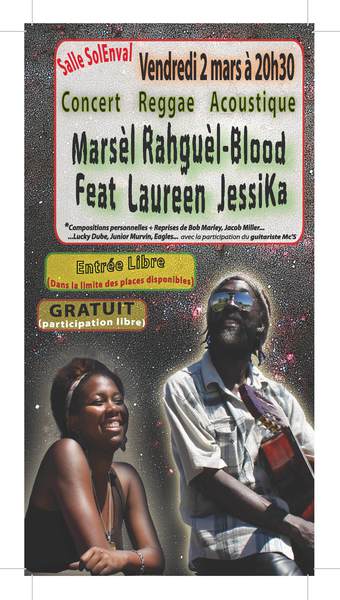 Concert Reggae Acoustique gratuit à Plancoët le vendredi 2 mars 2012.