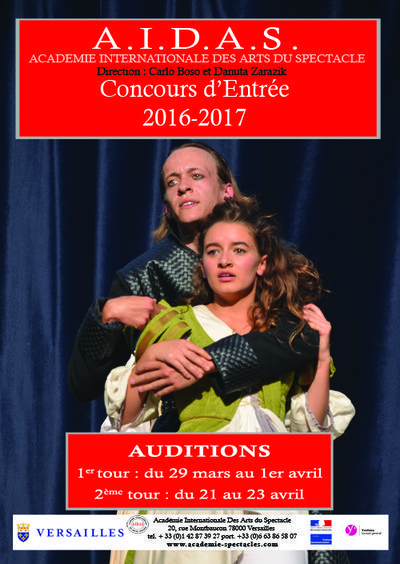 Concours d'Entrée Académie Internationale Des Arts du Spectacle
