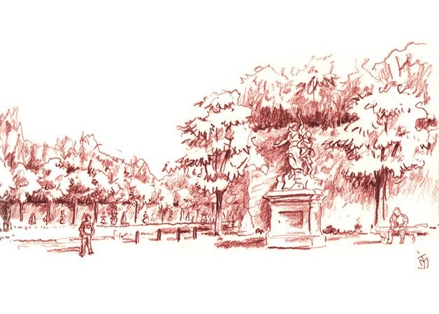 2 jours de croquis dans le parc de versailles