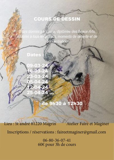 Laure  Atelier Faire et Maginer - cours dessin