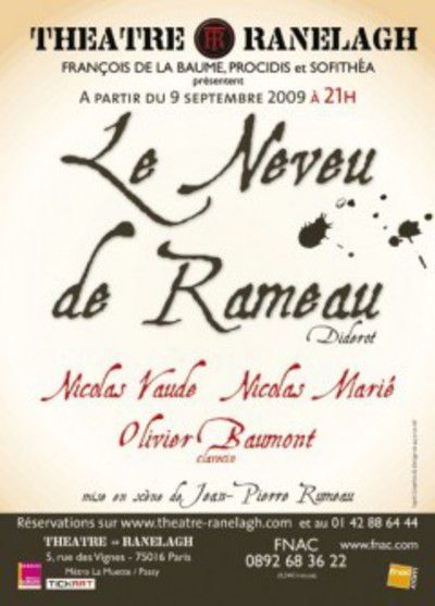 le neveu de Rameau de Diderot avec Nicolas Vaude