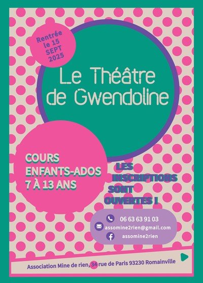 Le théâtre de Gwendoline - Cours de théâtre pour enfants 