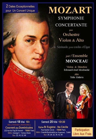 MOZART: Symphonie Concertante pour Solistes et Orchestre