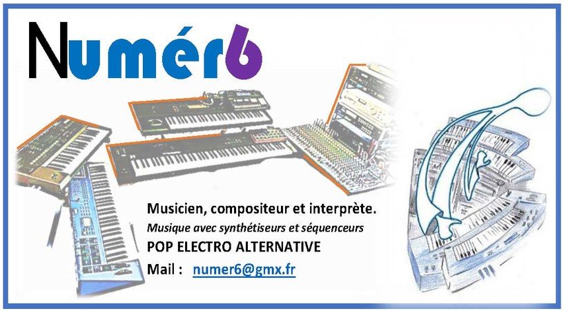 NUMER6 - Musicien avec Synthétiseurs, tendance electro