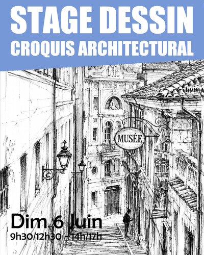Stage de croquis architectural en plein air