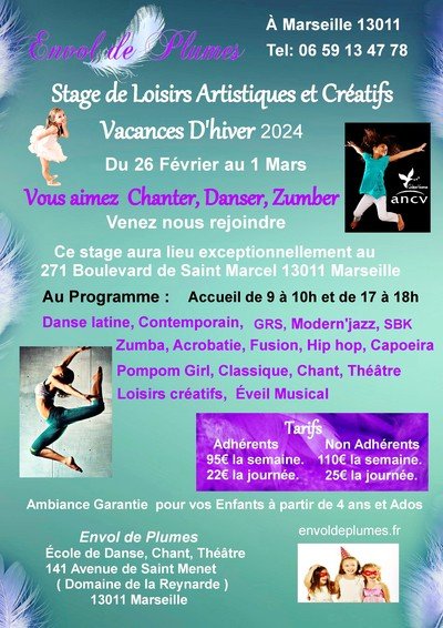 Stage vacances à Envol de Plumes