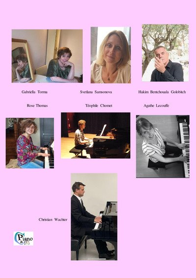 Musique à Flots - Deux WE de piano (solo, 2 pianos, à 4 mains, 7 artistes)
