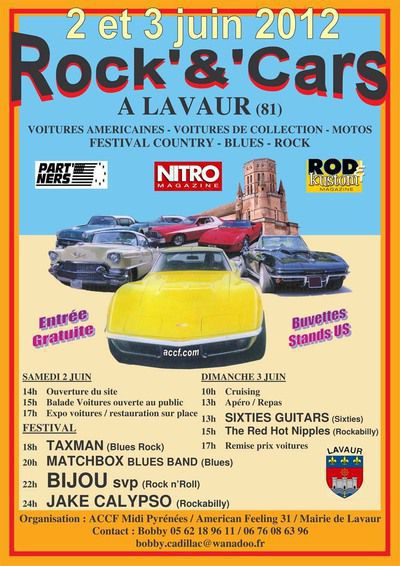 ROCK’&’CARS à Lavaur (81) les 2 et 3 juin 2012