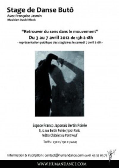 Stage de danse Butô avec Françoise Jasmin / Cie Human Dance