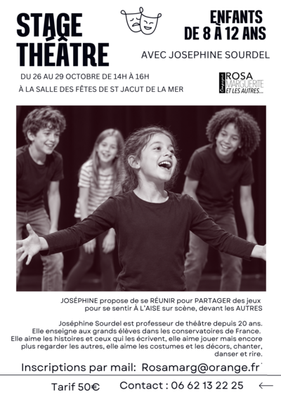 STAGE DE THEÂTRE 8 à 12 ans