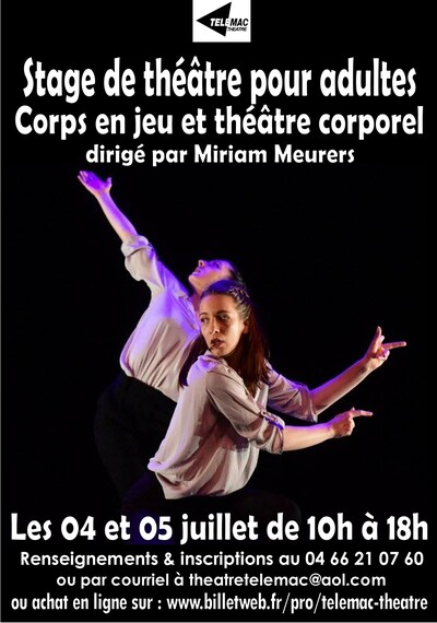 Stage Théâtre Adultes : CORPS EN JEU ET THÉÂTRE CORPOREL
