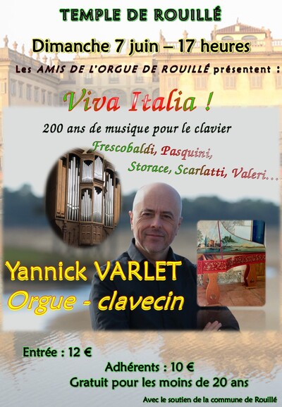 Viva Italia ! 200 ans de musique pour clavier Yannick Varlet