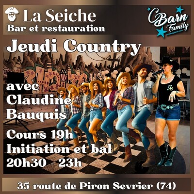 CBarn Family | Initiation et bal country | Sévrier