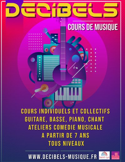 Décibels - Cours de Chant, Guitare, Piano, Basse, Comedie Musicale