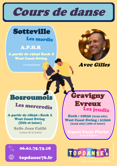 Gilles - Topdanse76 - Cours de rock et West Coast Swing