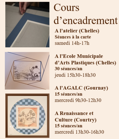 Isabelle Bérard - Cours d'Encadrement d'art