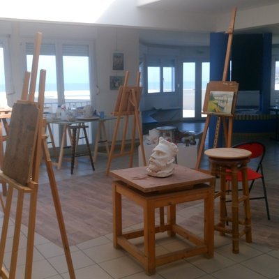Mairie Quiberville  - cours de peinture et sculpture/modelage (paysage,nature morte)