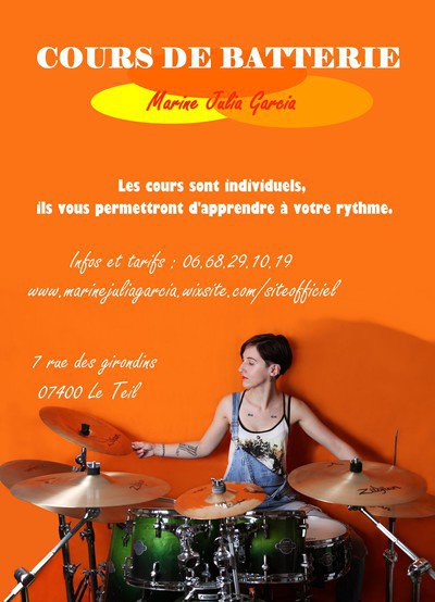 Marine Julia Garcia - Cours de batterie
