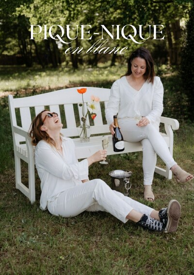 Pique-nique en blanc au Château de Malle