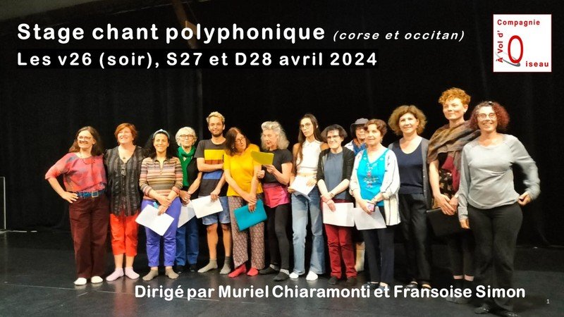 Stage de chant polyphonique (corse et occitan)