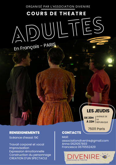 Association Divenire - Cours de Théâtre – Adultes