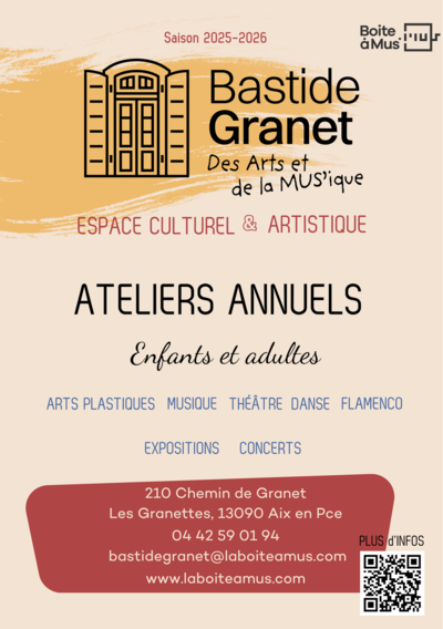 Bastide Granet - Danse, théâtre, flamenco, musique