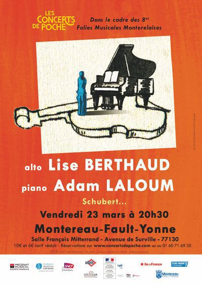 Concert de Poche : Lise BERTHAUD alto, Adam LALOUM piano