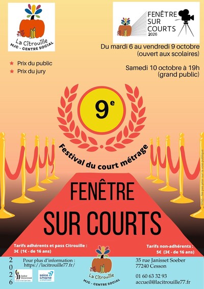 Festival de courts métrages « Fenêtre sur courts » de Cesson