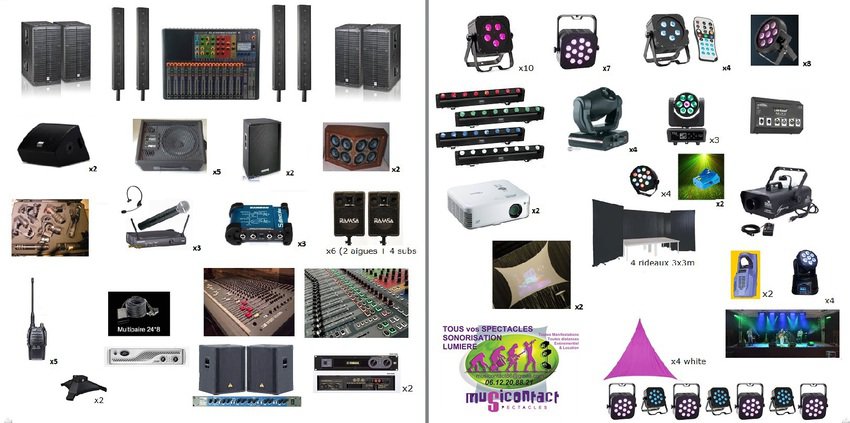 location de matériel son / lumière / vidéo